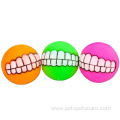 Spherical Teeth Training Sound Vinyl Rubber Dog Toy